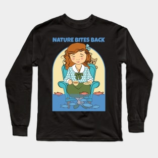 Climate Change Nature Bites Back Long Sleeve T-Shirt